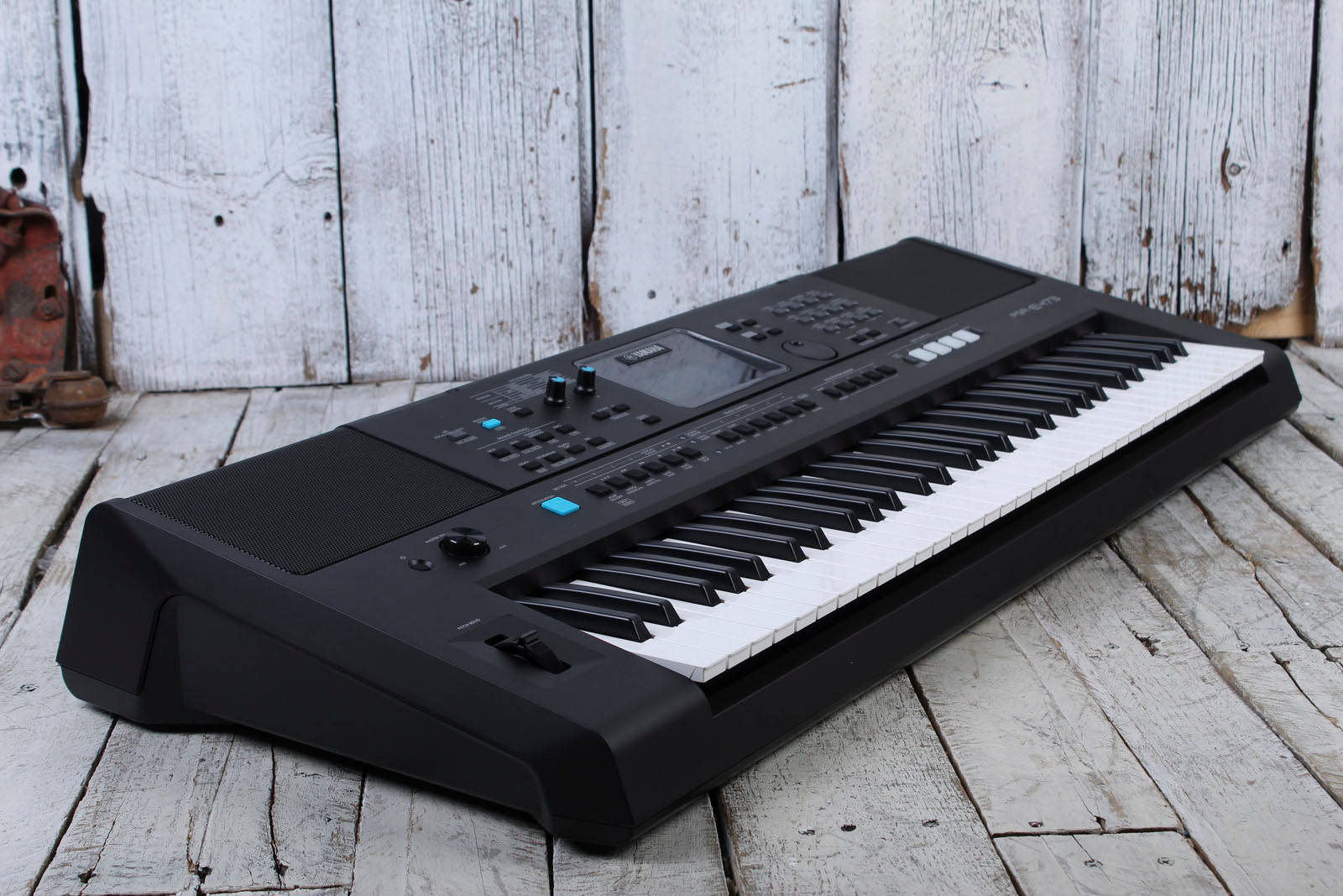 Yamaha PSR-E473 61 Key Portable Keyboard with 820 Voices and Pitch Bend with Power Supply