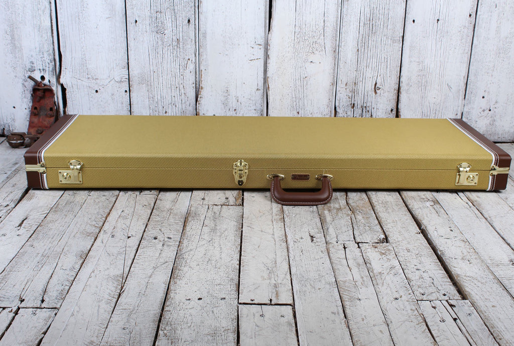 Fender Classic Series Wood Case for Precision Bass or Jazz Bass Tweed