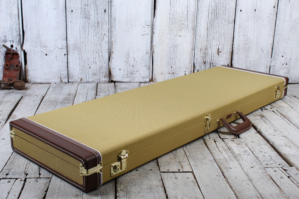 Fender Classic Series Wood Case for Precision Bass or Jazz Bass Tweed