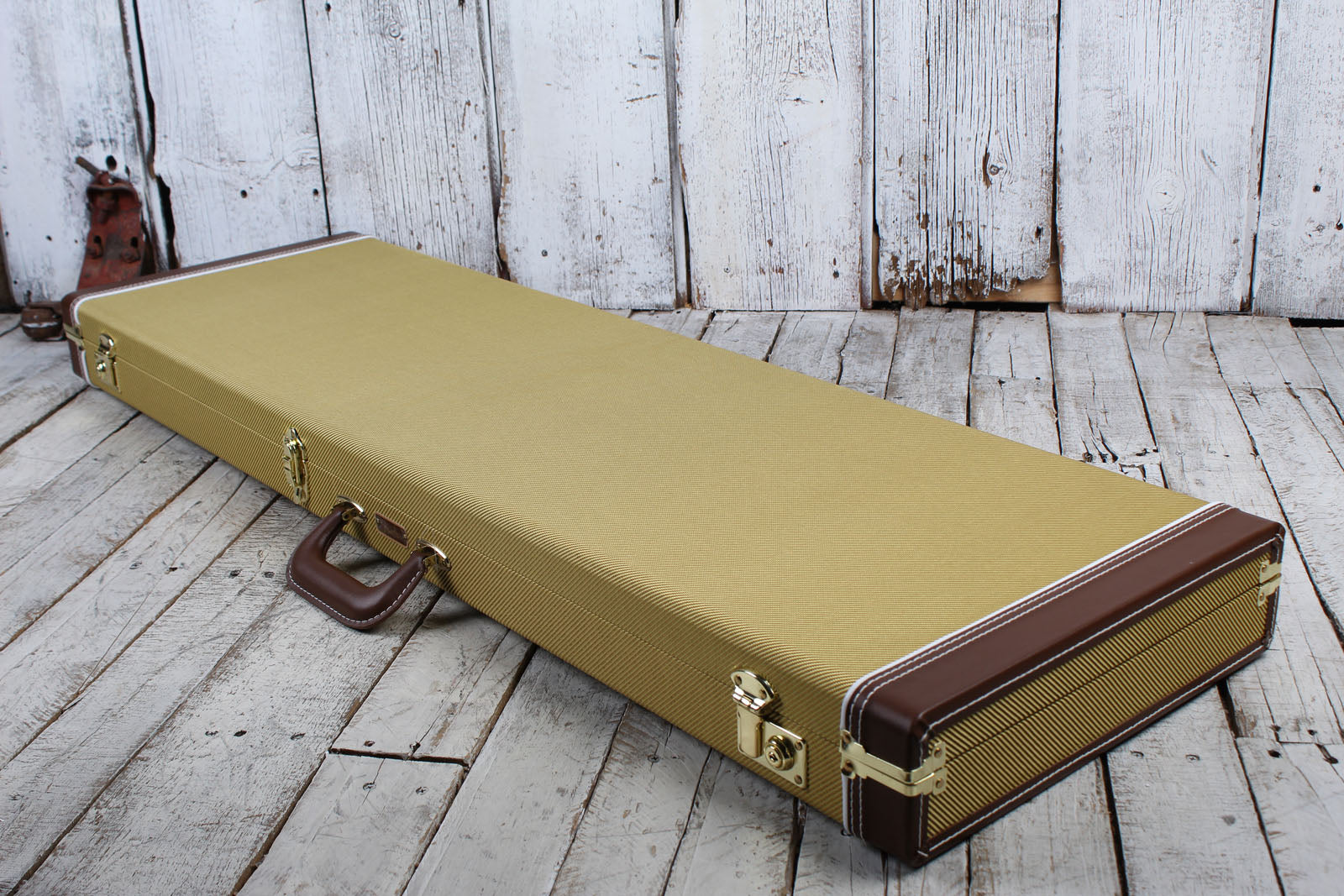 Fender Classic Series Wood Case for Precision Bass or Jazz Bass Tweed