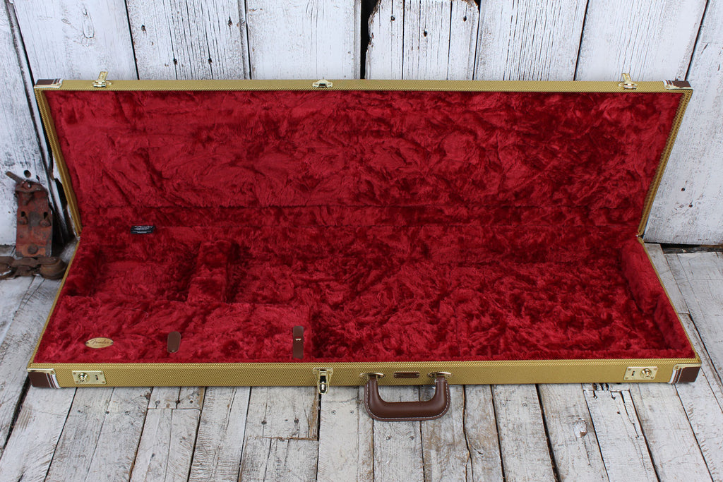 Fender Classic Series Wood Case for Precision Bass or Jazz Bass Tweed
