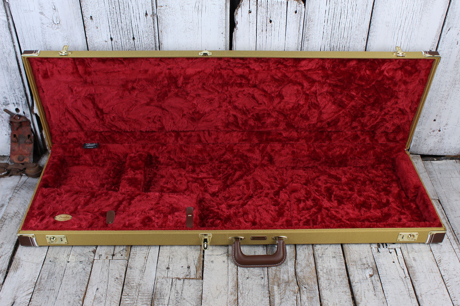 Fender Classic Series Wood Case for Precision Bass or Jazz Bass Tweed