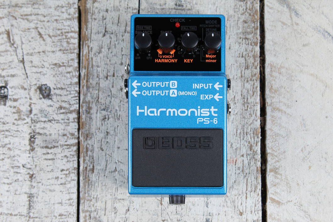 Boss PS-6 Harmonist Pitch Shifter Effects Pedal Electric Guitar Harmony Pedal