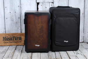 Stagg Brown Sunburst Crate Cajon