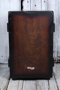 Stagg Brown Sunburst Crate Cajon