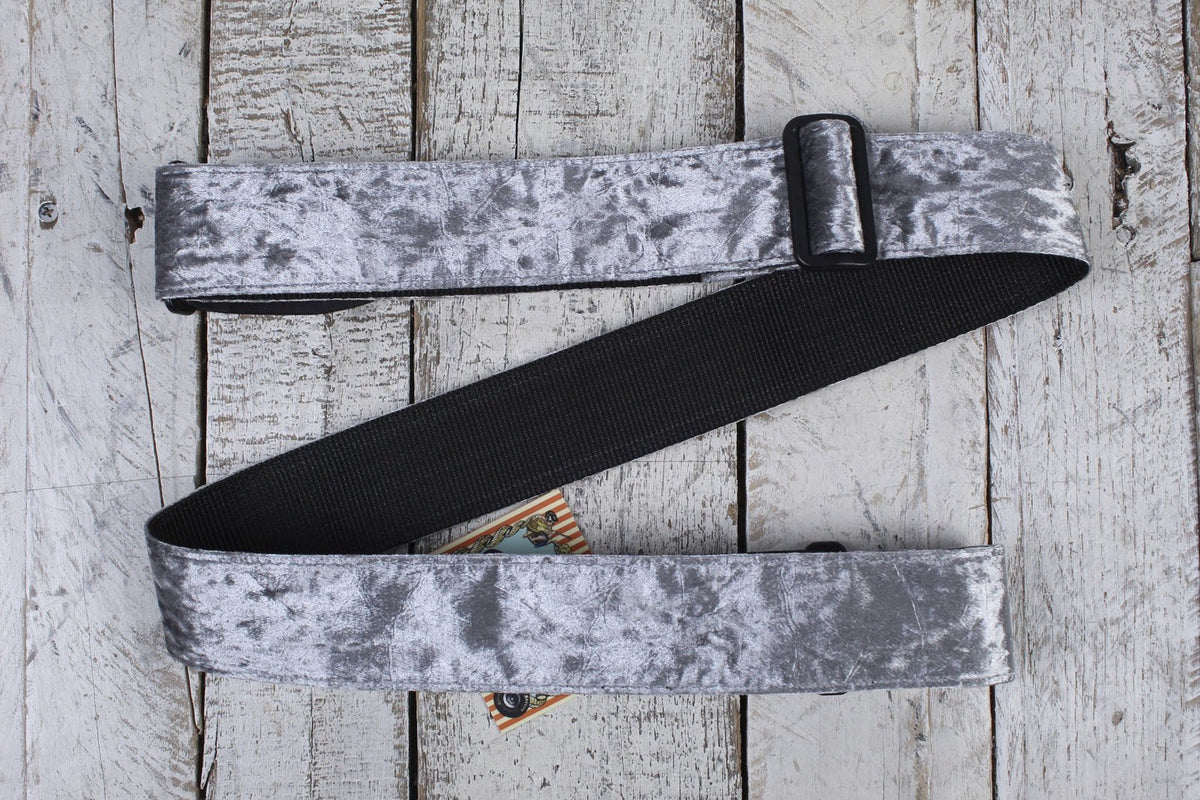 Henry Heller 2" Crushed Velvet Series Strap - Silver Main image