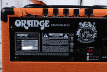 Load image into Gallery viewer, Orange CRUSH BASS 25 Electric Bass Guitar Amplifier 25 Watt 1 x 8 Combo Amp