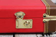 Load image into Gallery viewer, Fender® Classic Series Wood Guitar Case Strat and Tele Hardshell Case Fiesta Red