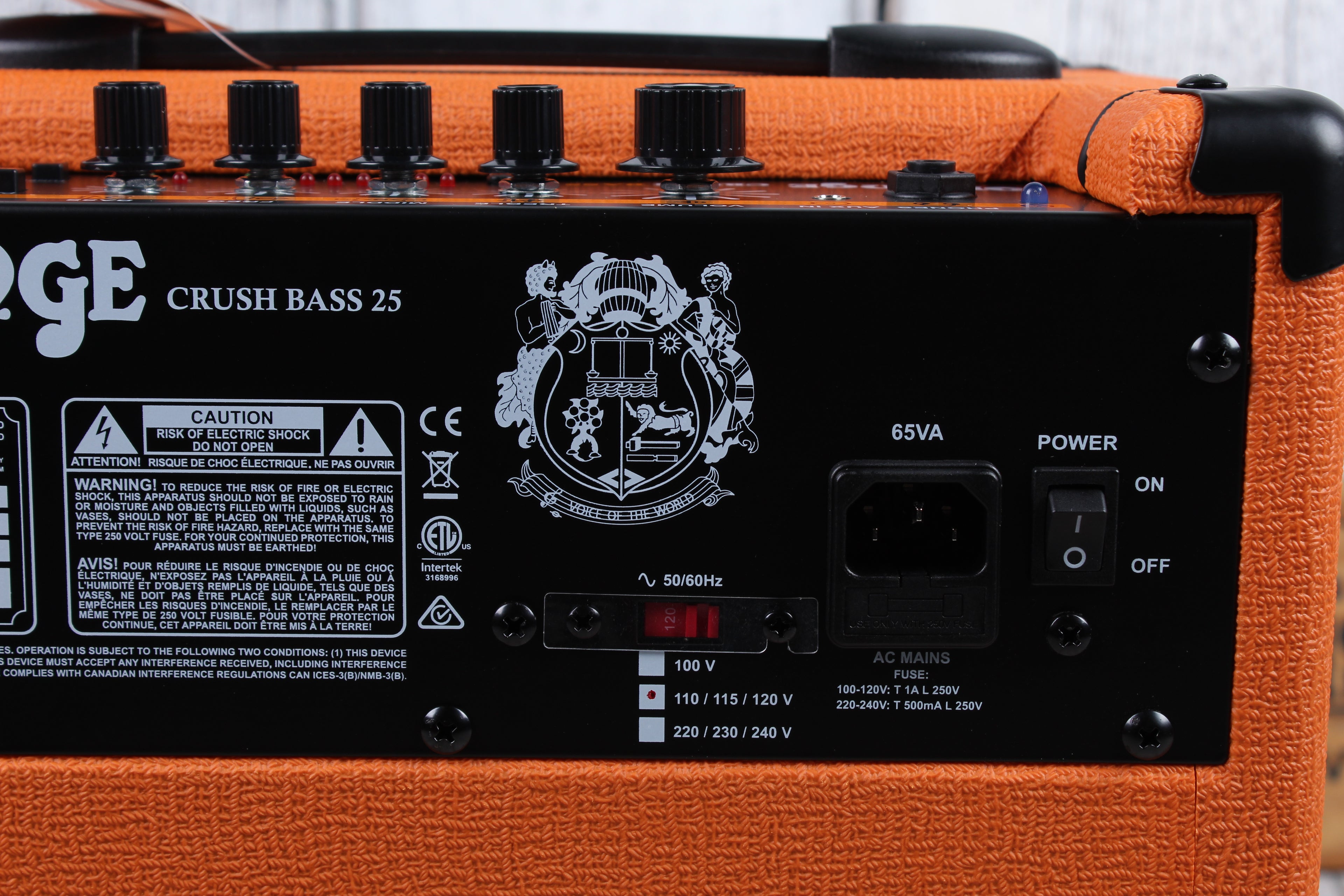 Orange CRUSH BASS 25 Electric Bass Guitar Amplifier 25 Watt 1 x 8 Combo Amp