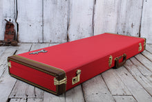 Load image into Gallery viewer, Fender® Classic Series Wood Guitar Case Strat and Tele Hardshell Case Fiesta Red