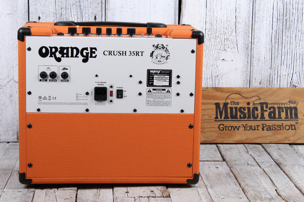 Orange Crush 35RT Electric Guitar Amplifier 35 Watt 1x10 Amp w Reverb & FX Loop