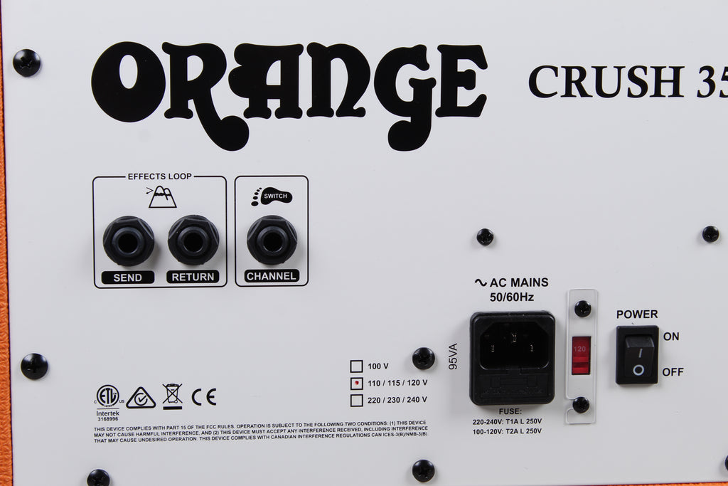 Orange Crush 35RT Electric Guitar Amplifier 35 Watt 1x10 Amp w Reverb & FX Loop