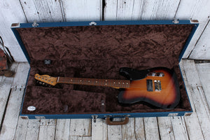 Fender® Classic Series Wood Guitar Case Strat and Tele Hardshell Case Lake Placid Blue