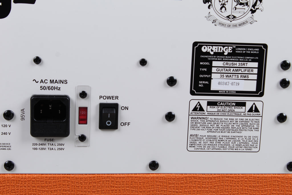 Orange Crush 35RT Electric Guitar Amplifier 35 Watt 1x10 Amp w Reverb & FX Loop