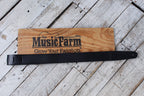 Henry Heller 2 Inch Genuine Cowhide Guitar Strap Black HLO2-BLK