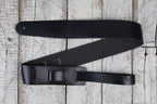 Henry Heller 2 Inch Genuine Cowhide Guitar Strap Black HLO2-BLK