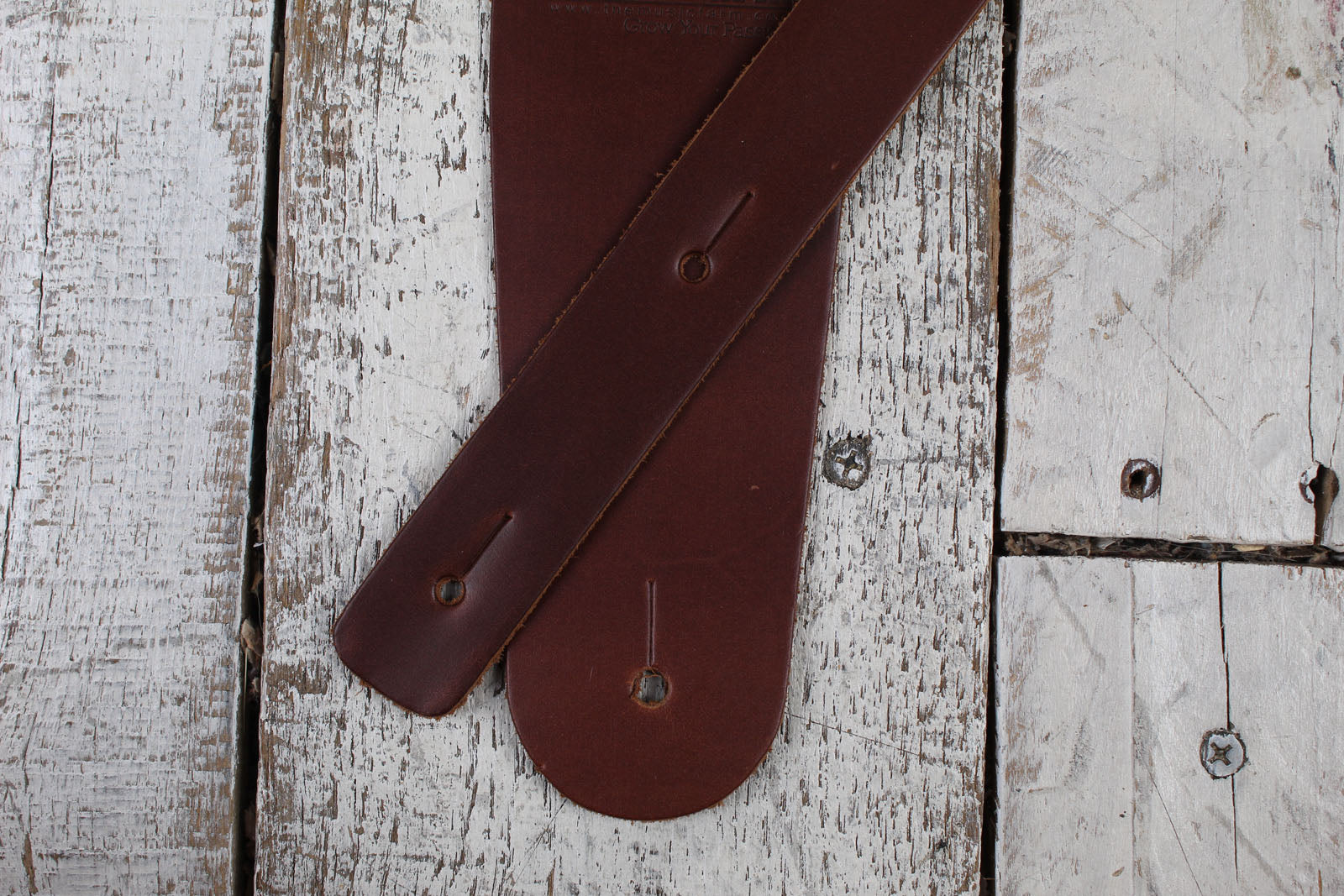 Henry Heller 2.5" Genuine Cowhide Guitar Strap Brown HLO25-BRN