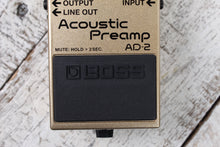 Load image into Gallery viewer, Boss AD-2 Acoustic Preamp Pedal Electric Guitar Acoustic Preamp Effects Pedal