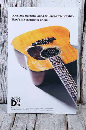 Martin Rare Dealer Exclusive Sign D35 - Hank Williams