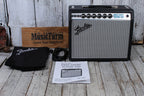 Fender '68 Custom Vibro Champ Reverb Electric Guitar Combo Amplifier with Cover