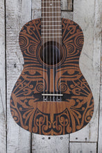 Load image into Gallery viewer, Luna Tribal Mahogany 6 String Baritone Ukulele Guitalele Natural UKE TRIBAL 6
