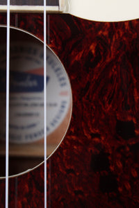 Fender® Fullerton Jazzmaster Ukulele Acoustic Electric Uke Olympic White Finish