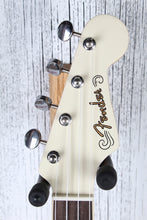 Load image into Gallery viewer, Fender® Fullerton Jazzmaster Ukulele Acoustic Electric Uke Olympic White Finish