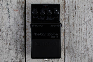 Boss MT-2 30th Anniversary Metal Zone Electric Guitar Effects Pedal MT-2-3A