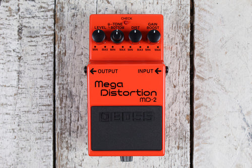 Boss MD-2 Mega Distortion Pedal Electric Guitar Distortion Effects Pedal