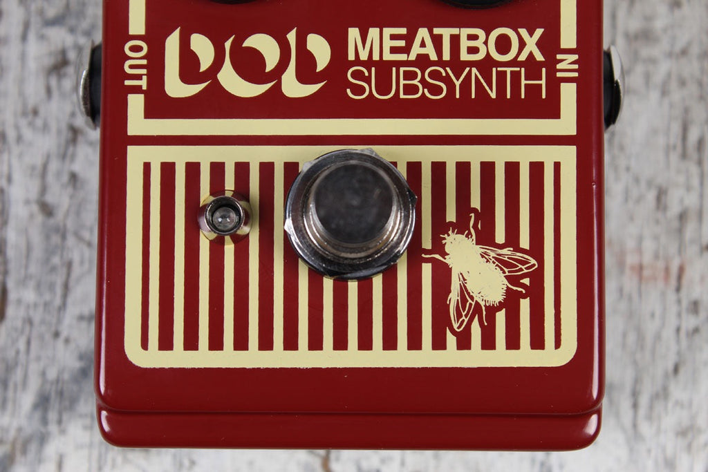 DOD Meatbox Subharmonic Bass Synthesizer Pedal Electric Guitar and Bass Effects Pedal