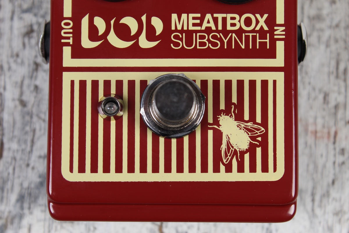 DOD Meatbox Subharmonic Bass Synthesizer Pedal Electric Guitar and Bass Effects Pedal