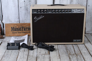 Fender Tone Master Deluxe Reverb Blonde Electric Guitar Amplifier w Footswitch