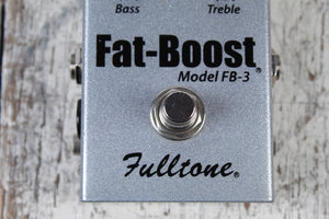 Fulltone FB-3 Fat-Boost Pedal Electric Guitar Boost Effects Pedal