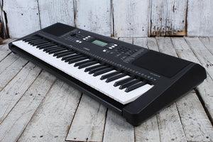 Yamaha PSR-E373 Touch Sensitive 61 Key Portable Keyboard with Power Supply