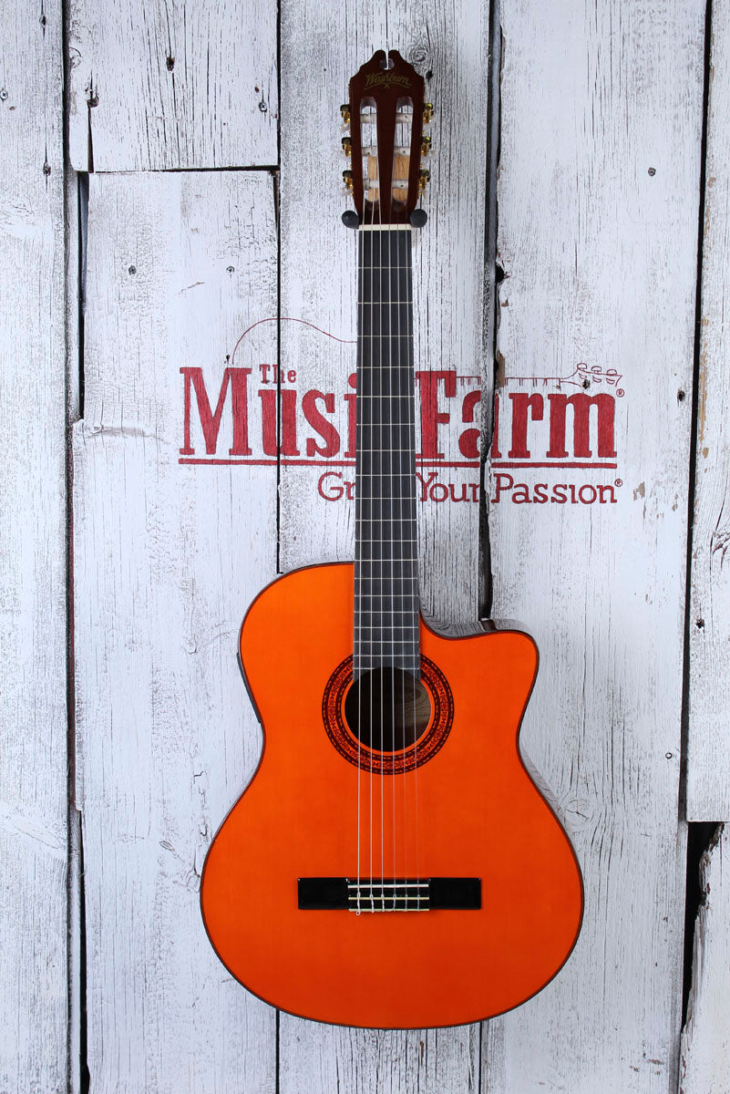 Washburn C5CE Classical Acoustic Electric Guitar Spruce Top Natural Gl