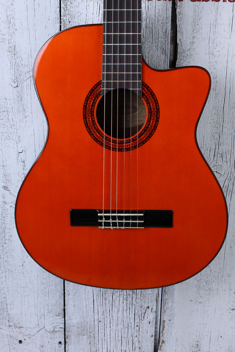 Washburn C5CE Classical Acoustic Electric Guitar Spruce Top Natural Gloss