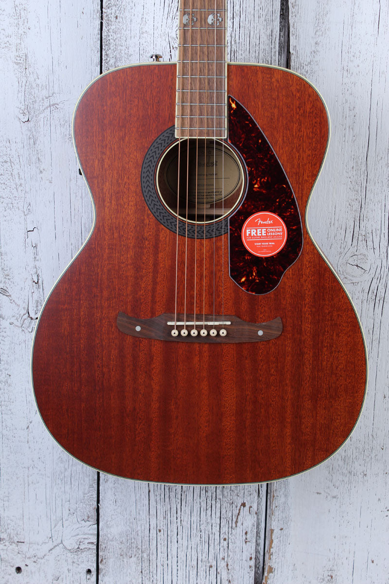 Fender® Tim Armstrong Hellcat Concert Acoustic Electric Guitar Natural Satin