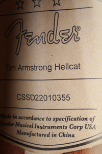 Fender® Tim Armstrong Hellcat Concert Acoustic Electric Guitar Natural Satin