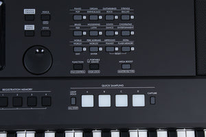 Yamaha PSR-E425 76 Key Portable Keyboard with 820 Voices and Pitch Bend with Power Supply