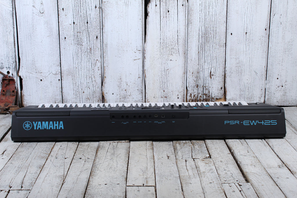 Yamaha PSR-E425 76 Key Portable Keyboard with 820 Voices and Pitch Bend with Power Supply
