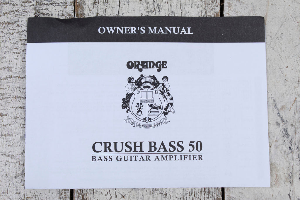 Orange Crush Bass 50 Limited Edition Glenn Hughes Electric Bass Guitar Amplifier