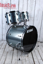 Tama ST52H5CSEM Stagestar 5 Piece Complete Drum Set with Stands and Throne Sea Blue Mist