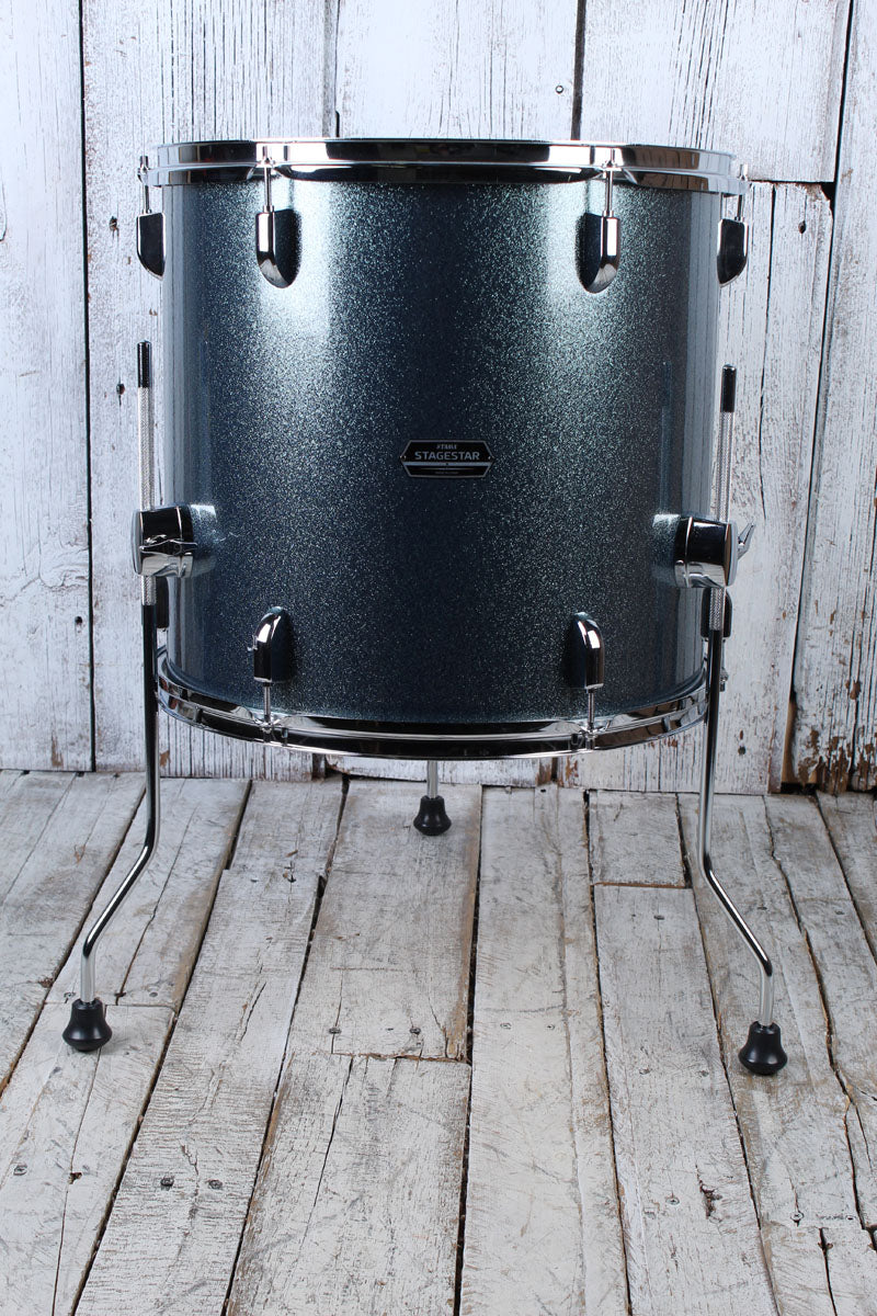 Tama ST52H5CSEM Stagestar 5 Piece Complete Drum Set with Stands and Throne Sea Blue Mist