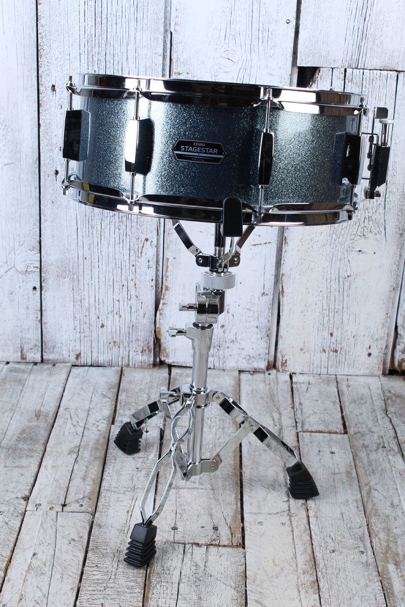 Tama ST52H5CSEM Stagestar 5 Piece Complete Drum Set with Stands and Throne Sea Blue Mist