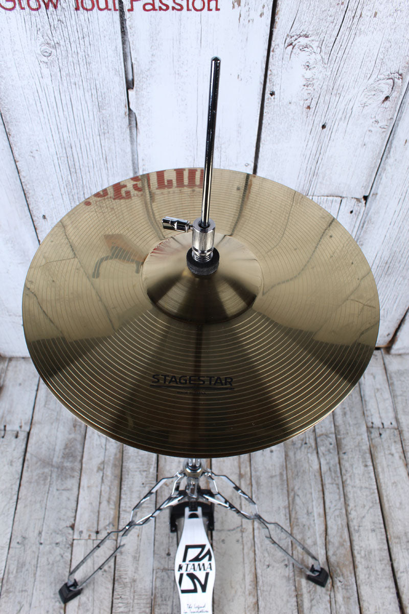Tama ST52H5CSEM Stagestar 5 Piece Complete Drum Set with Stands and Throne Sea Blue Mist