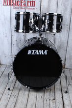 Load image into Gallery viewer, Tama ST52H5CBNS Stagestar 5 Piece Complete Drum Set with Stands and Throne Black Night Sparkle