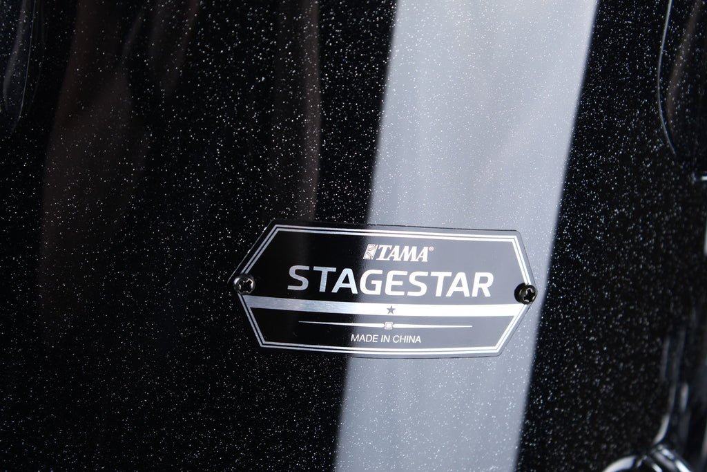 Tama ST52H5CBNS Stagestar 5 Piece Complete Drum Set with Stands and Throne Black Night Sparkle