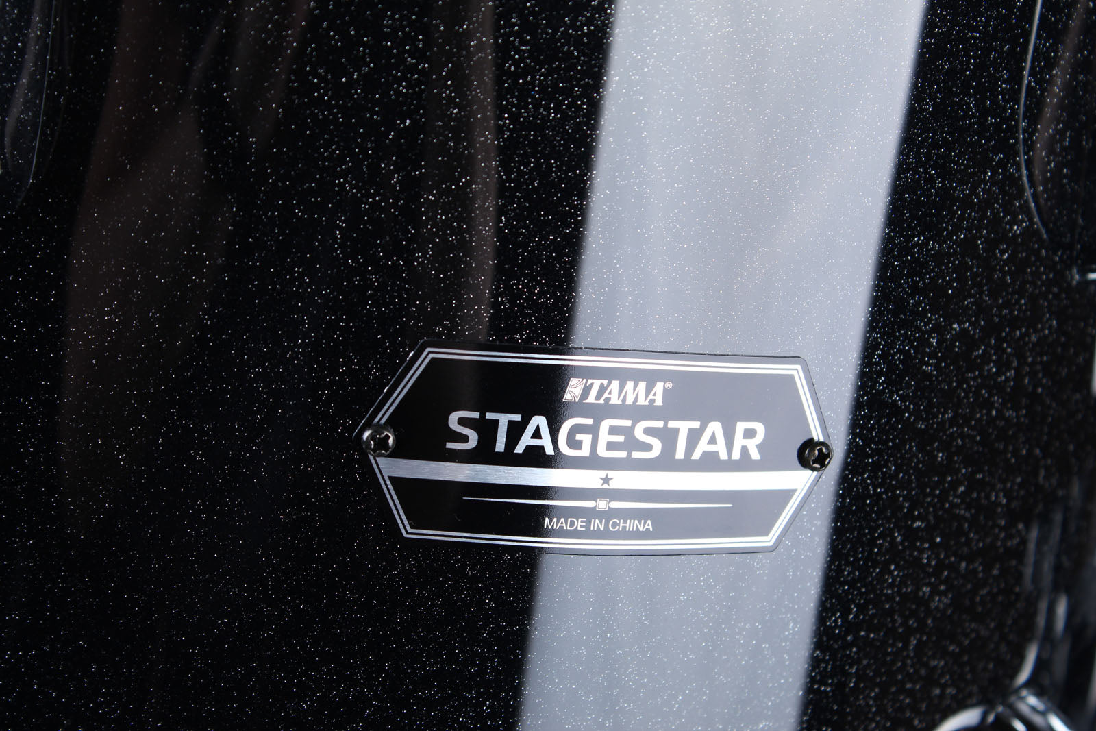 Tama ST52H5CBNS Stagestar 5 Piece Complete Drum Set with Stands and Throne Black Night Sparkle