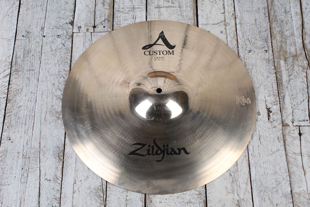 Zildjian A Custom Crash Cymbal 18 Inch Crash Drum Cymbal