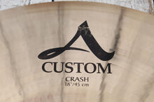 Load image into Gallery viewer, Zildjian A Custom Crash Cymbal 18 Inch Crash Drum Cymbal